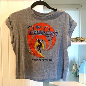 Urban Outfitters Beach Boys graphic crop top